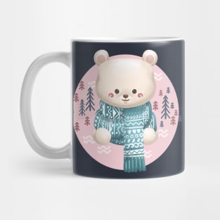 Bear Wear a Winter Scarf Mug